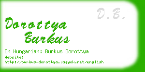 dorottya burkus business card